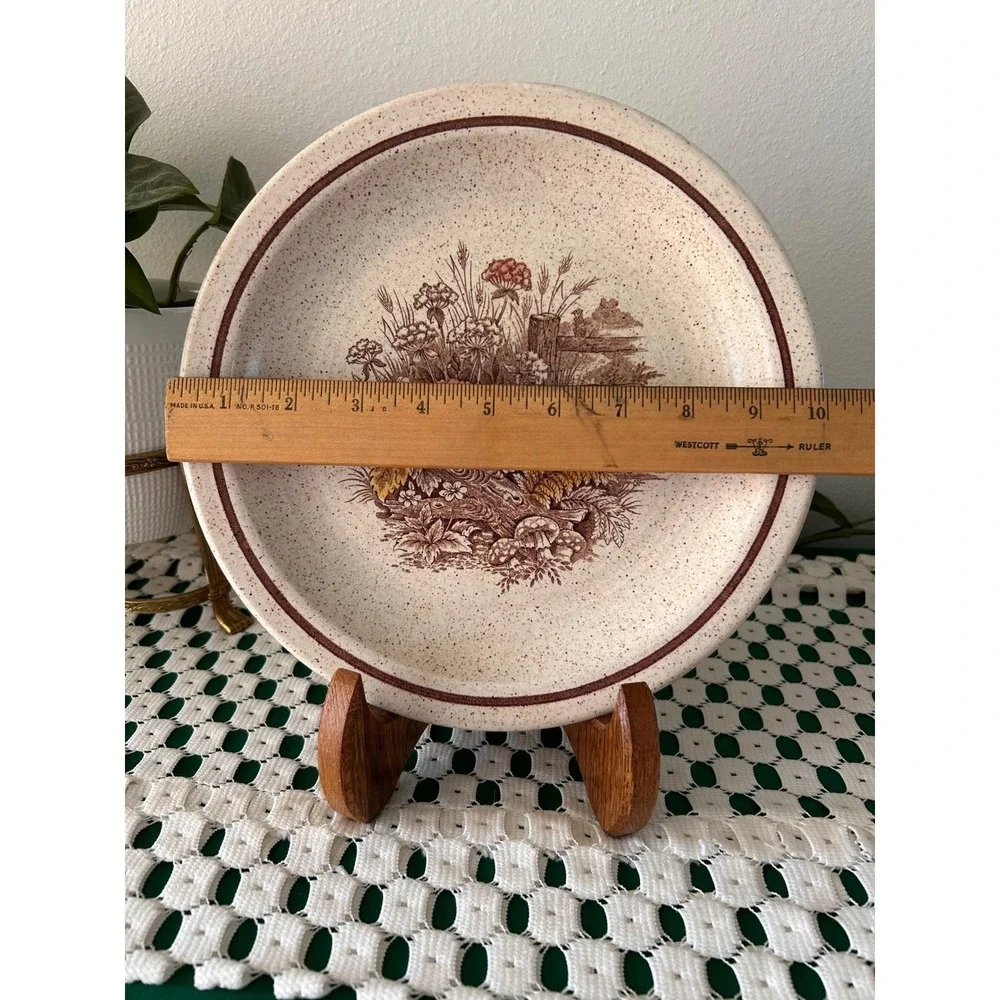 Churchill Homespun Stonecast Hedgerow Dinner‎ Plate Vintage English Ironstone